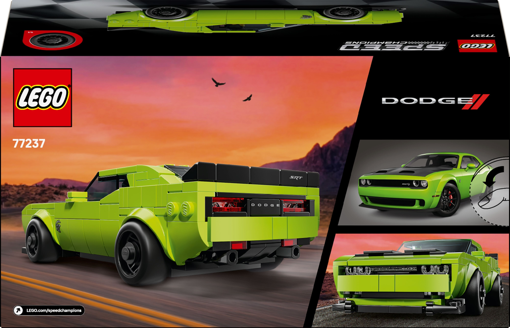 Конструктор Lego Speed Champions "Спортивний автомобіль Dodge Challenger SRT Hellcat", 77237 8