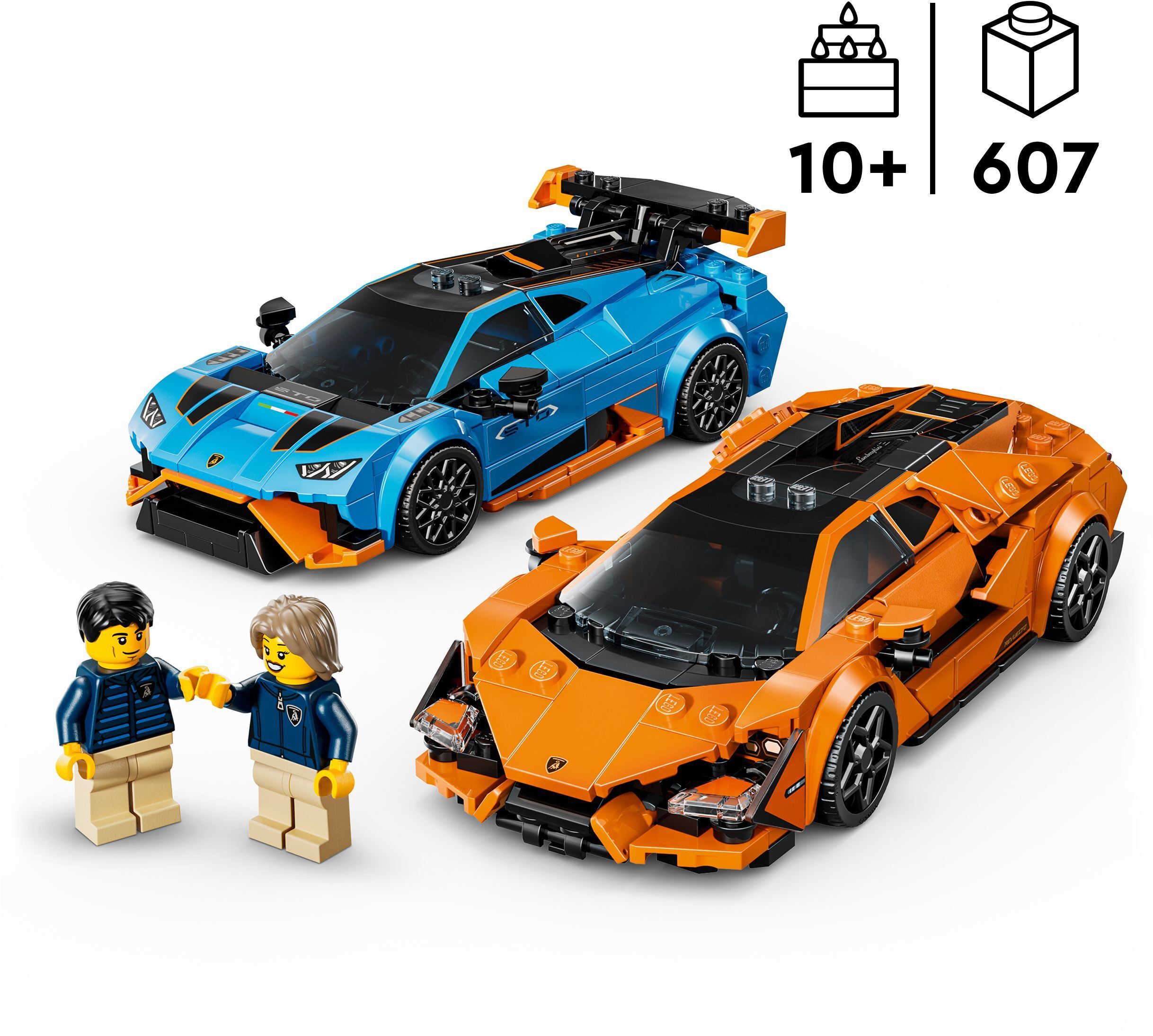 Конструктор Lego Speed Champions "Lamborghini Revuelto та Huracán STO", 77238 1