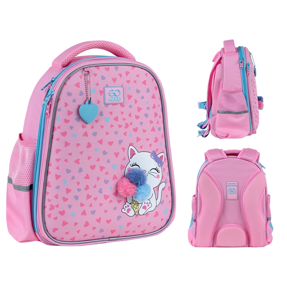 Рюкзак GoPack Education полукаркасный 165S Fluffy Kitten, GO25-165S-2