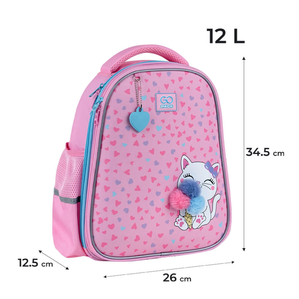 Рюкзак GoPack Education полукаркасный 165S Fluffy Kitten, GO25-165S-2 1