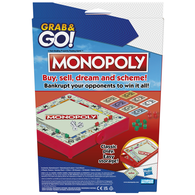 Гра настільна дорожня "Монополія" Hasbro, F8256 2