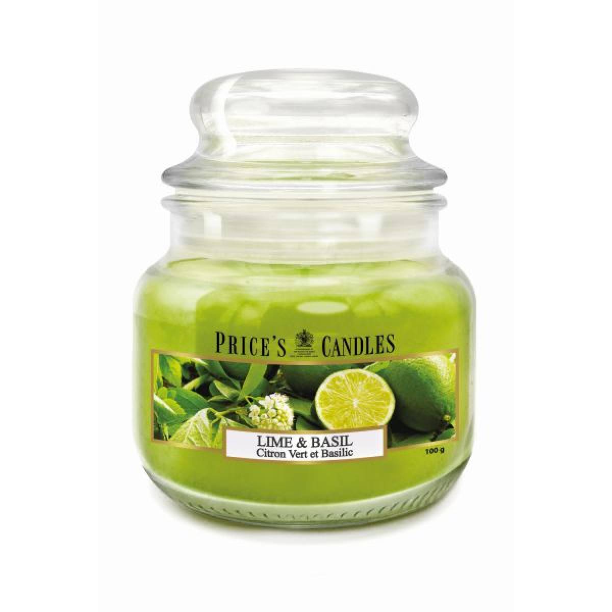 Свеча Лайм и базилик Price`s Candles 100 г, PLJ90