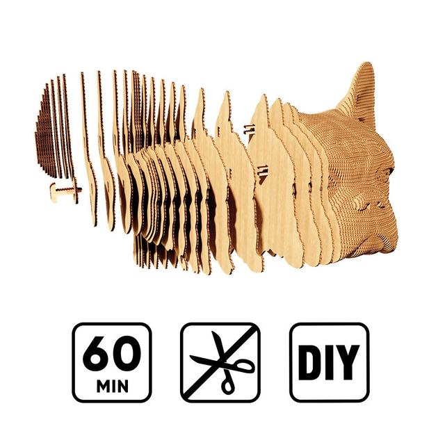 Картонный конструктор "Cartonic 3D Puzzle MEGA BULLDOG", CARTMBUL 6
