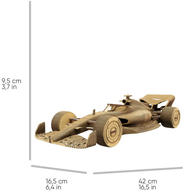 Картонный конструктор "Cartonic 3D Puzzle RACING CAR", CARTRAC 6