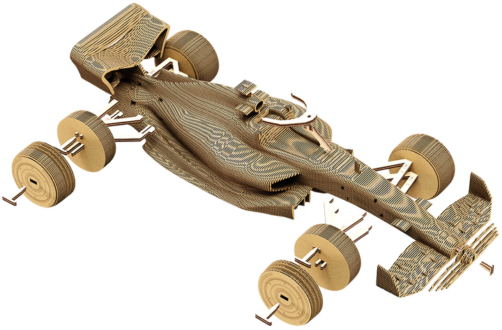 Картонный конструктор "Cartonic 3D Puzzle RACING CAR", CARTRAC 8