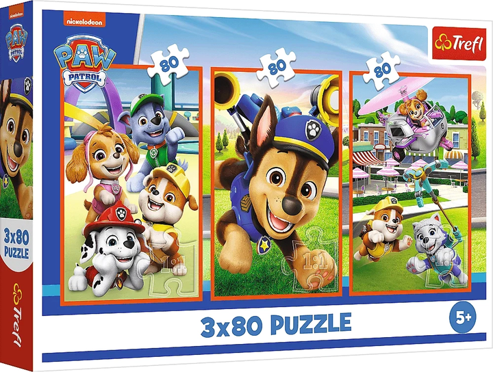 Пазл "3x80" - Paw patrol Собачья банда, 48866, Trefl