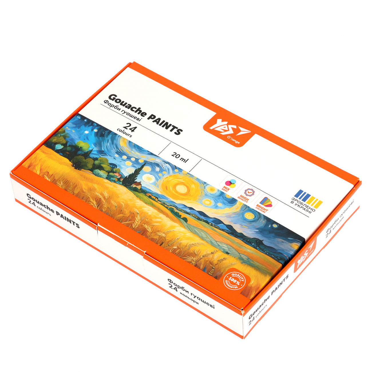 Краски гуашевые Yes "O`range Line" 24 цв., 20 мл, 230434
