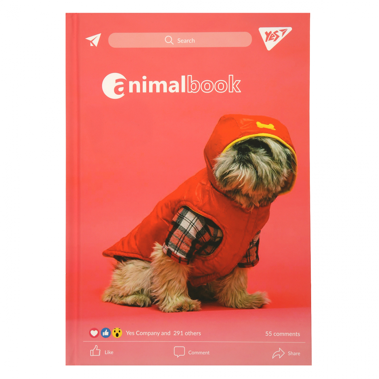 Блокнот А5 64 л. канатов. "Animalbook" YES, 152048