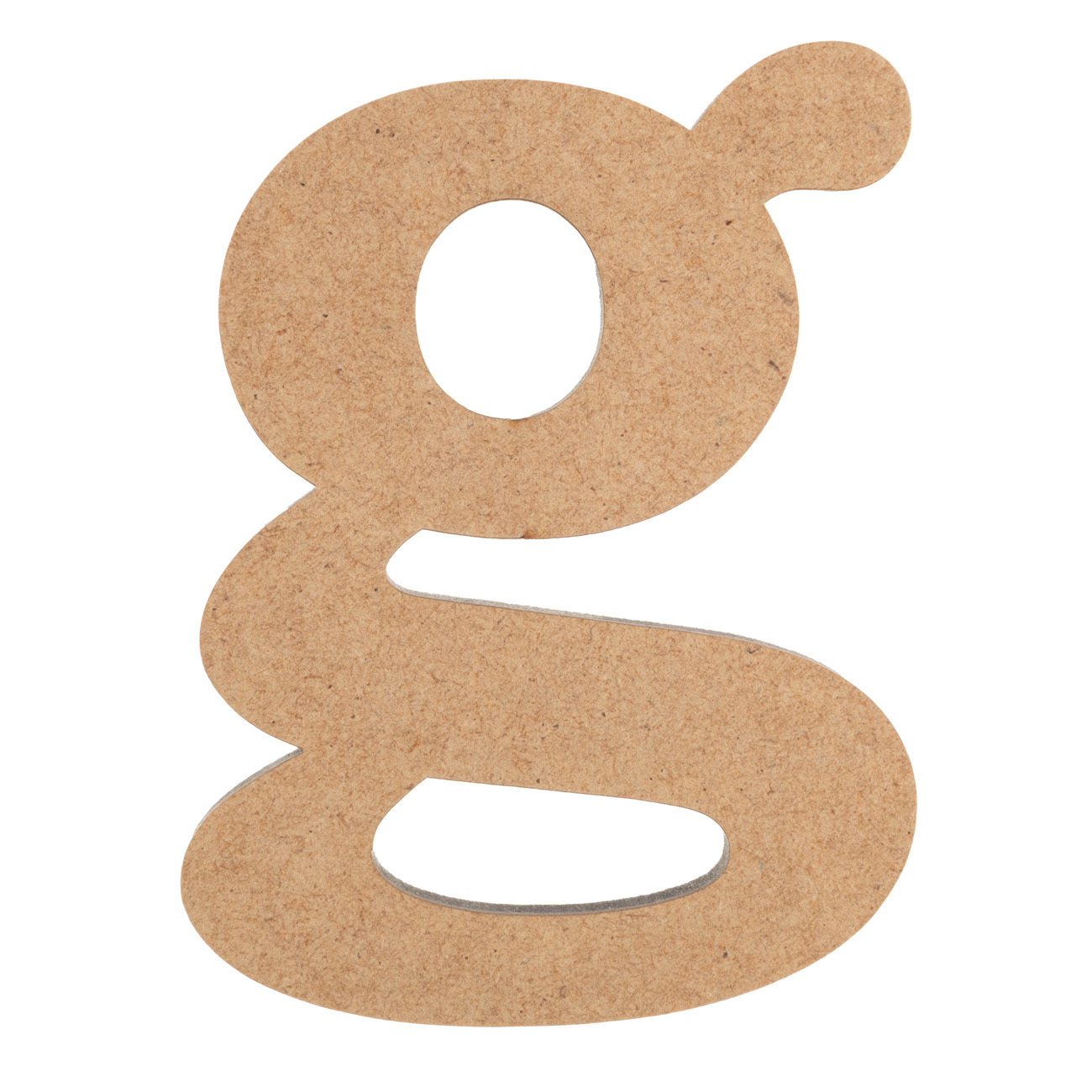 Заготовка Буква "g", МДФ, высота 8 см, 1 шт, Rosa Talent (5 шт)