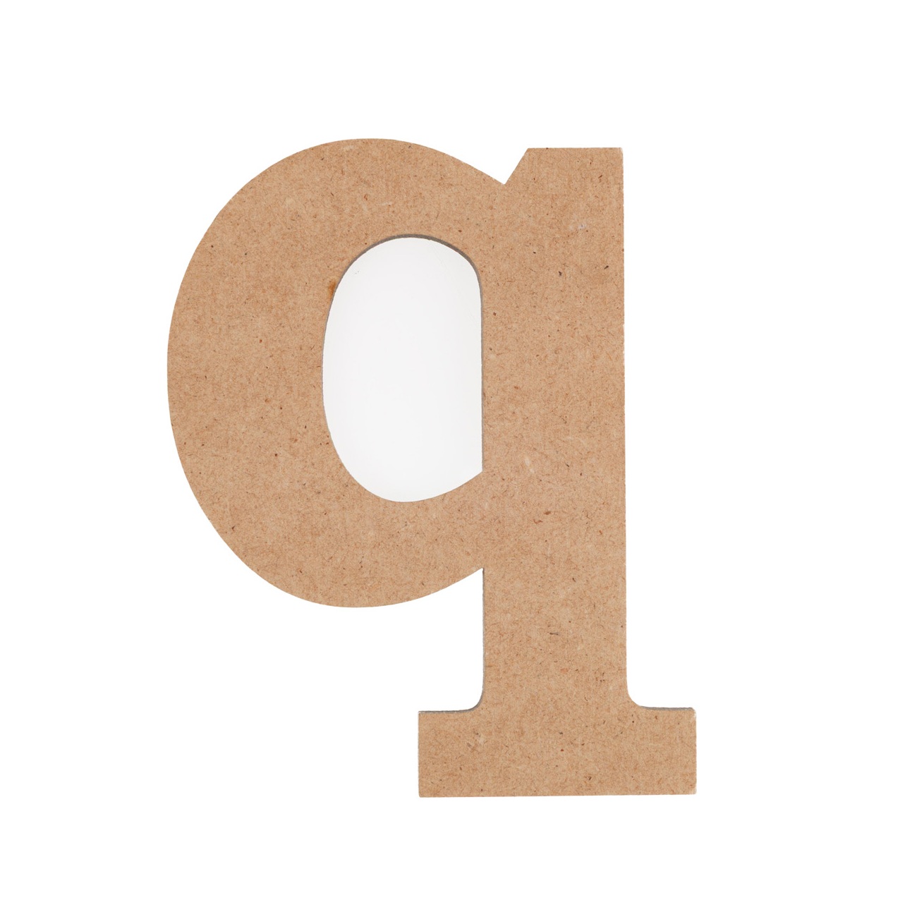 Заготовка Буква "q", МДФ, высота 8 см, 1 шт, Rosa Talent (5 шт)