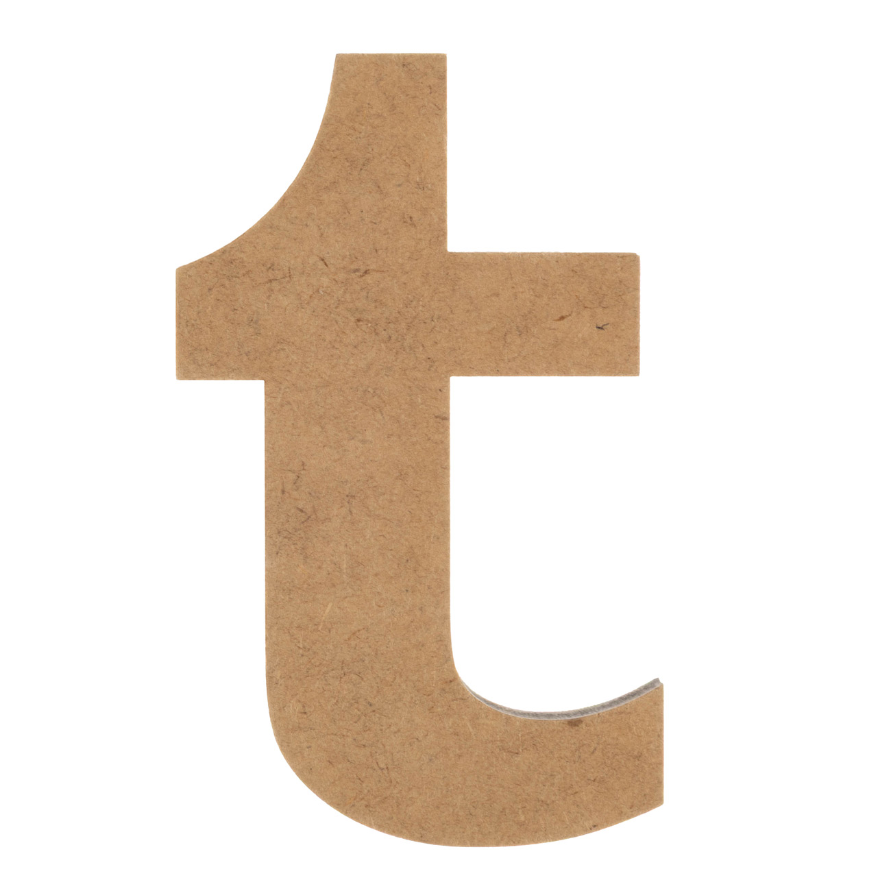 Заготовка Буква "t", МДФ, высота 8 см, 1 шт, Rosa Talent (5 шт)