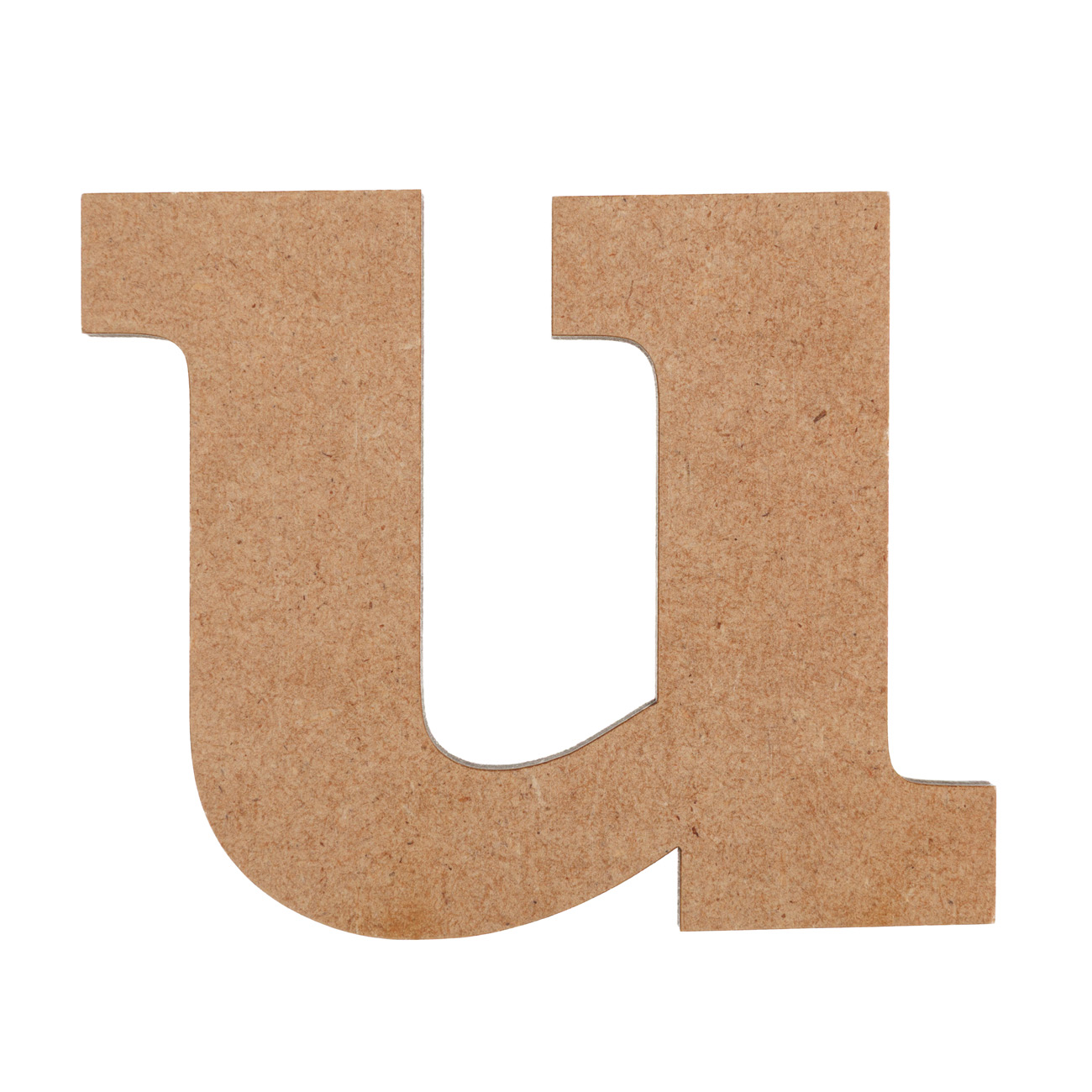 Заготовка Буква "u", МДФ, высота 8 см, 1 шт, Rosa Talent (5 шт)