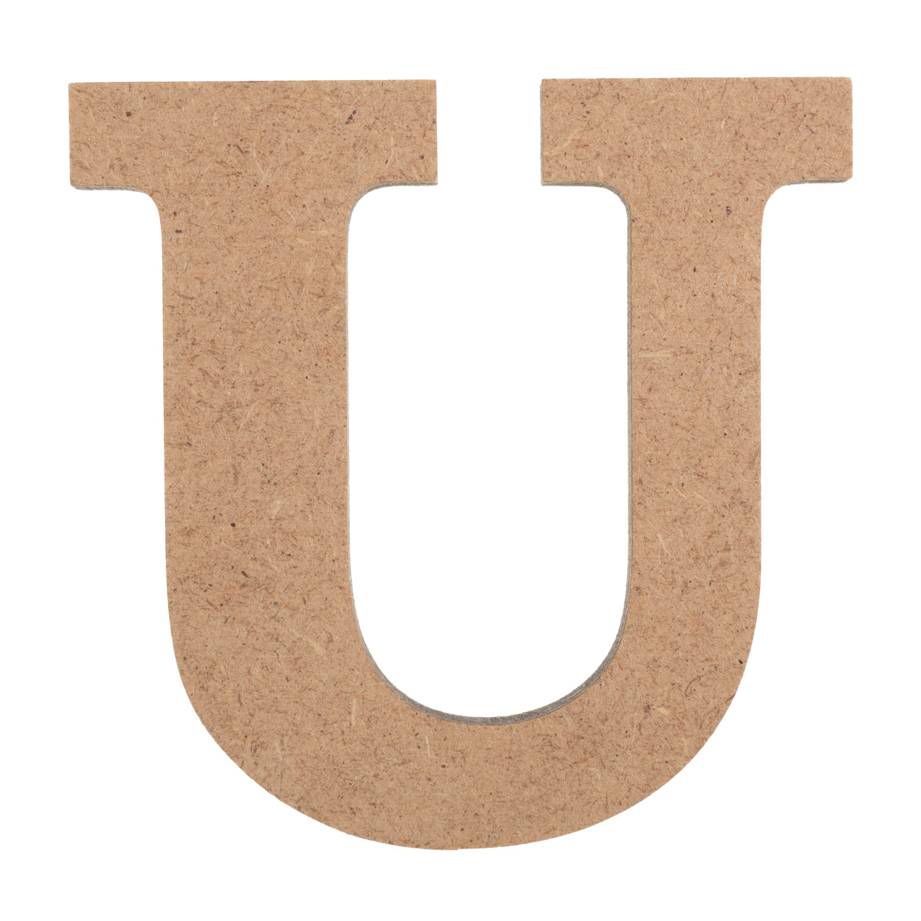 Заготовка Буква "U", МДФ, высота 10 см, 1 шт, Rosa Talent (5 шт)