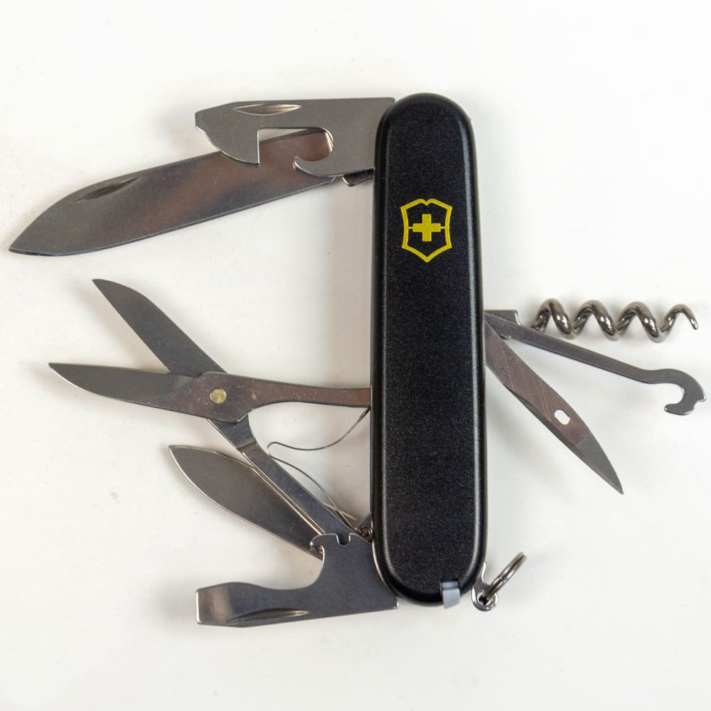 Ніж Climber Mat 91мм/14функ/чорн мат/жовт.лого, Vx13703.3_M0008p 8