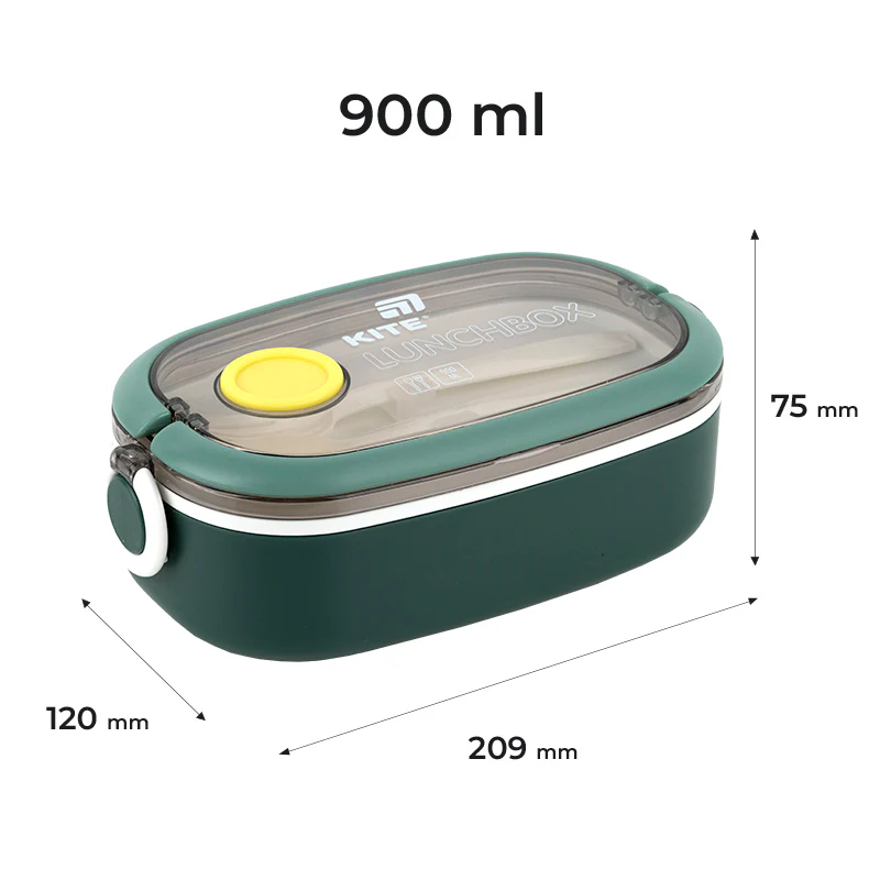 Ланчбокс 900 мл, зеленый, K25-1180-3 1
