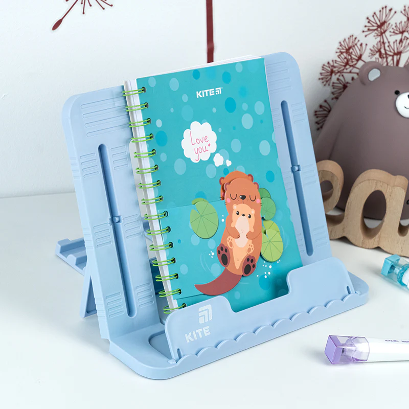 Подставка для книг, пластиковая, голубая, K25-330-3 3