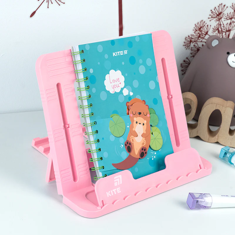 Подставка для книг, пластиковая, розовая, K25-330-4 3