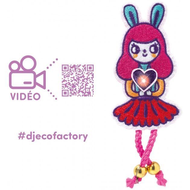 Набор для творчества "Брошка Bunny Girl Factory E-text" DJECO, DJ09320 4