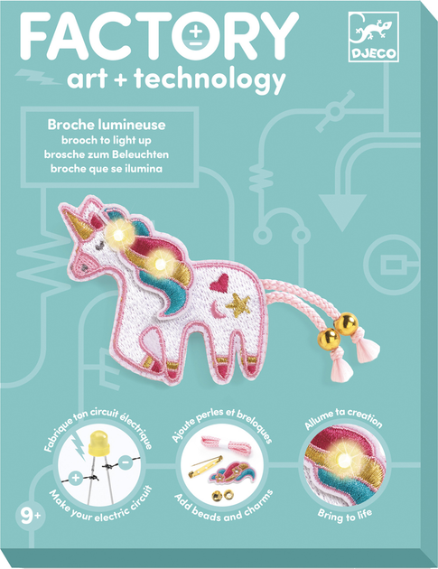 Набір для творчості "Брошка Sweet Unicorn E-texti" DJECO, DJ09321