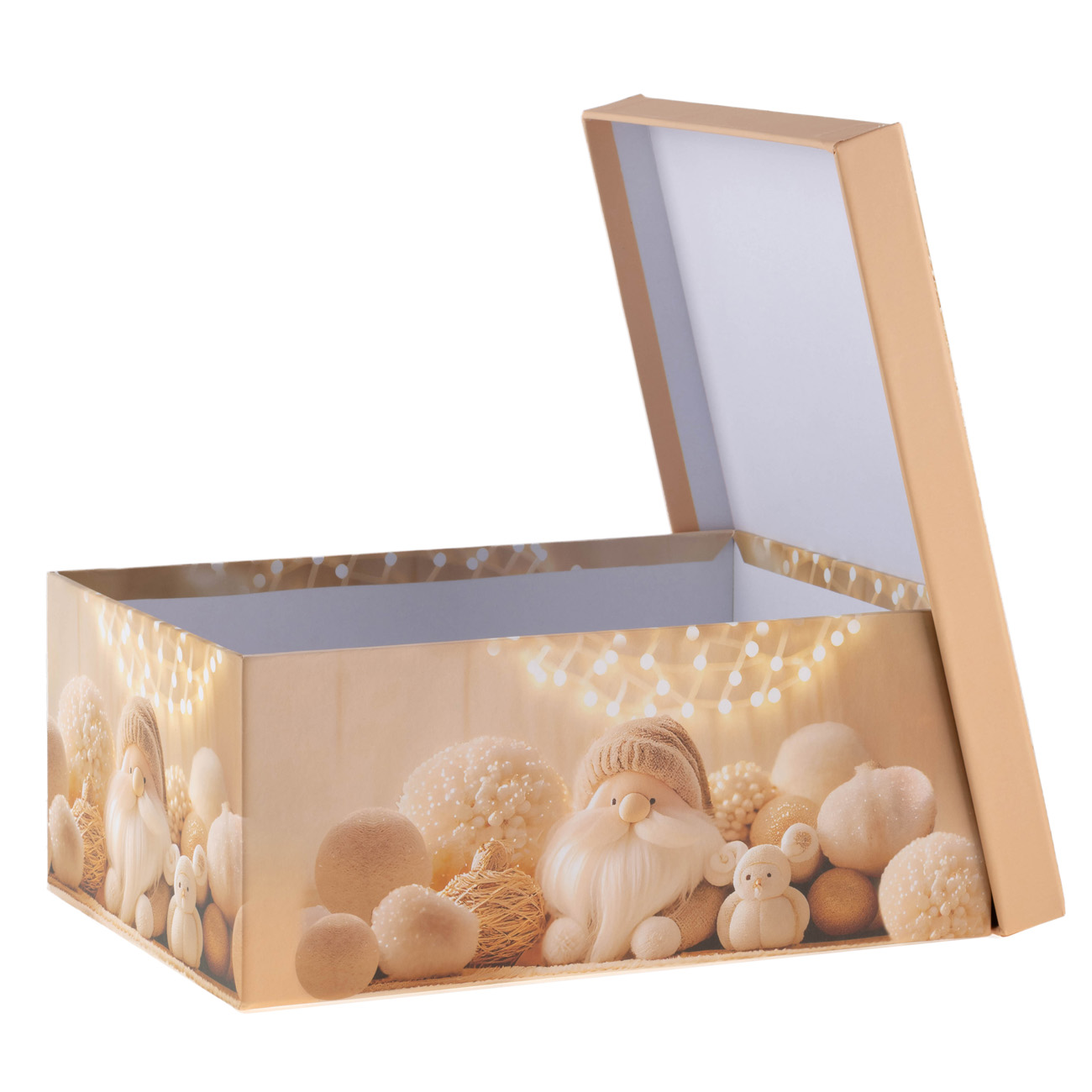 Подарункова коробка прямокутна, Різдвяний гном, 25*18*10,5 см, 141088204 1