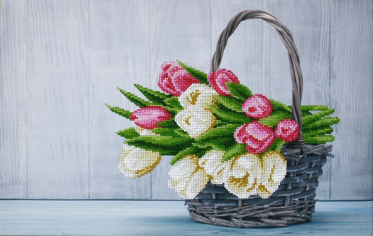Набір для вишивання Букет тюльпанів, 11003, Miniart-Crafts