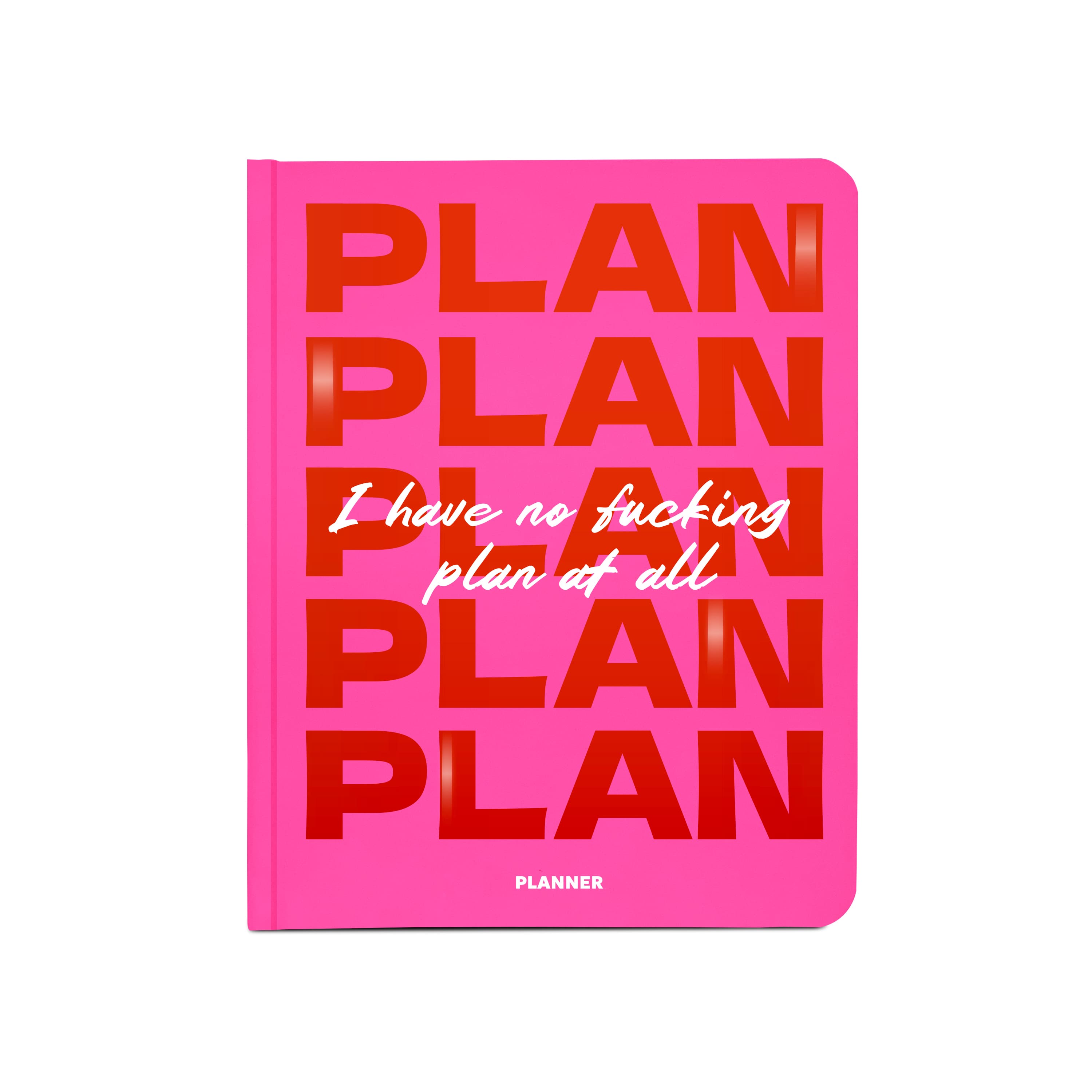 Блокнот для планування "I HAVE NO PLAN AT ALL" рожевий, orner-2744