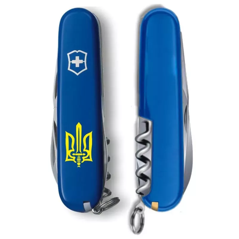 Нож Spartan Ukraine 91мм/12функ/син /Тризуб ОУН окт., Vx13603.2_T0308u 2