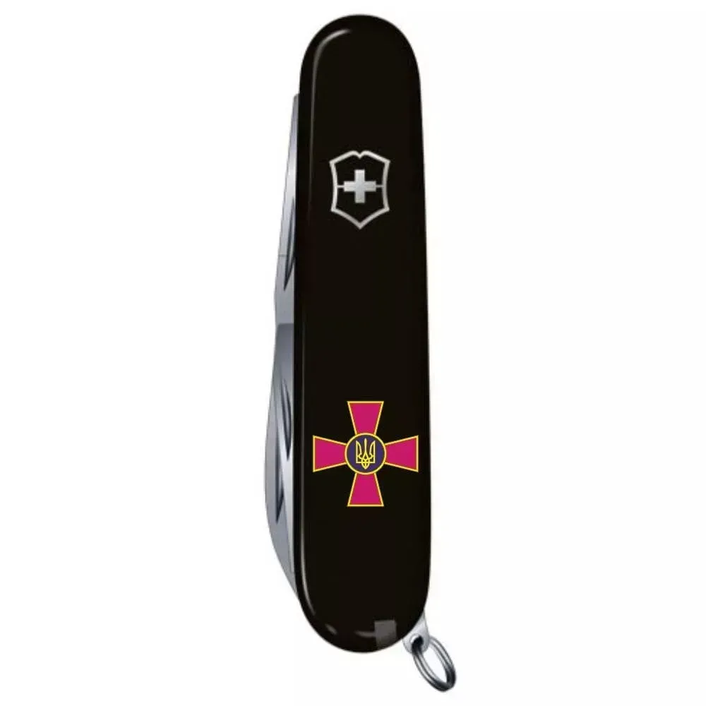 Нож Huntsman Army 91мм/15функ/черный /Эмблема ВСУ, Vx13713.3_W0010u 1