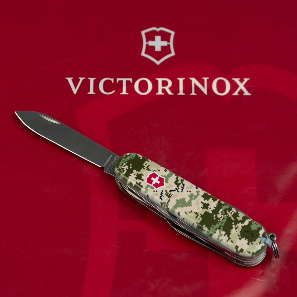 Нож Huntsman Army 91мм/15функ /Піксель з черв. лого Vx13713.3_W3941p 3