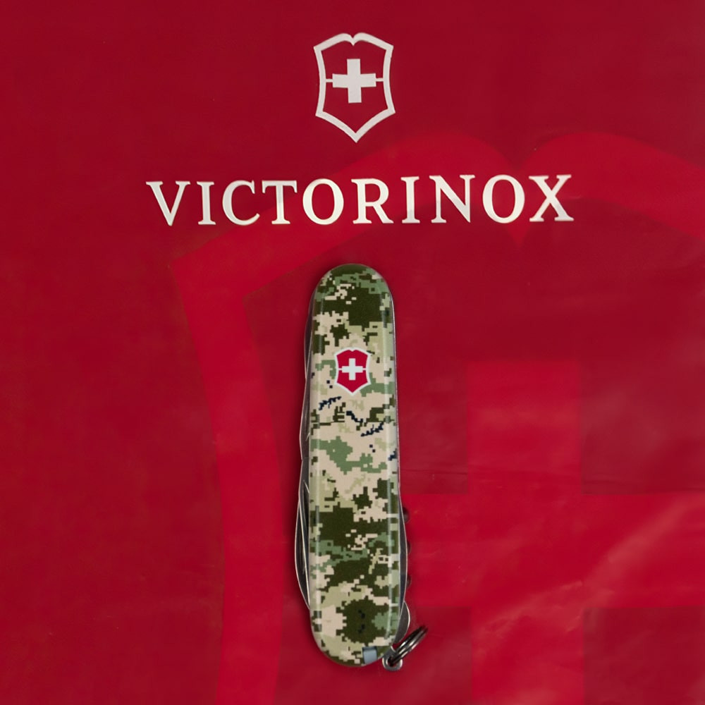Нож Huntsman Army 91мм/15функ /Піксель з черв. лого Vx13713.3_W3941p 7