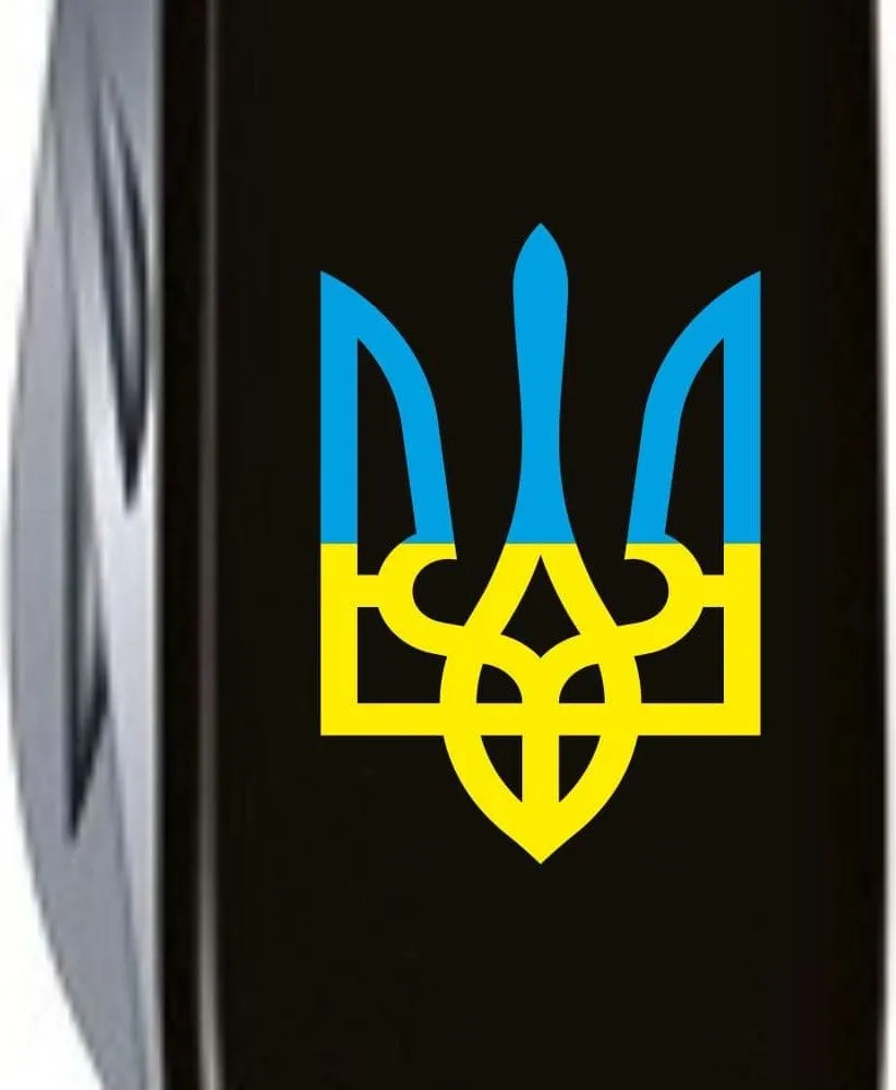 Нож Spartan Ukraine 91мм/12функ/черный /Тризуб син-желт., Vx13603.3_T0016u 2
