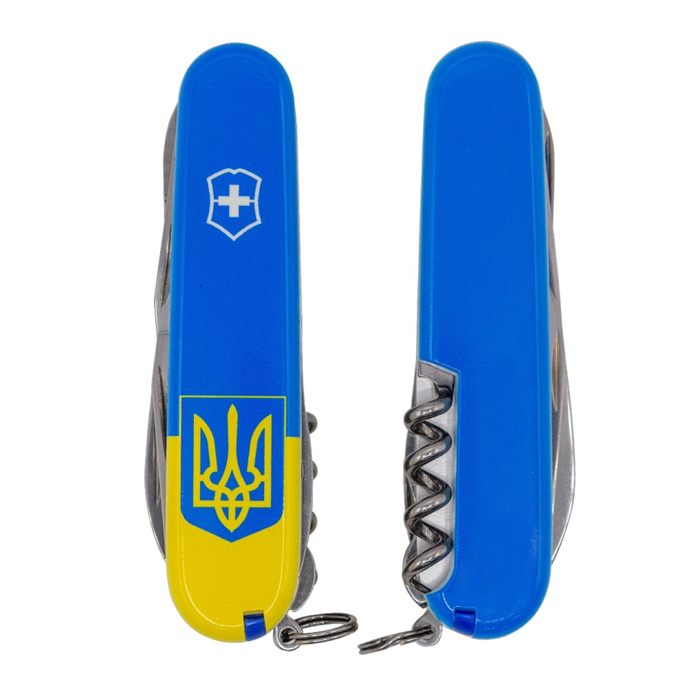 Нож Spartan Ukraine 91 мм/15функ/Герб на флаге верт. Vx13713.7_T3030p 1