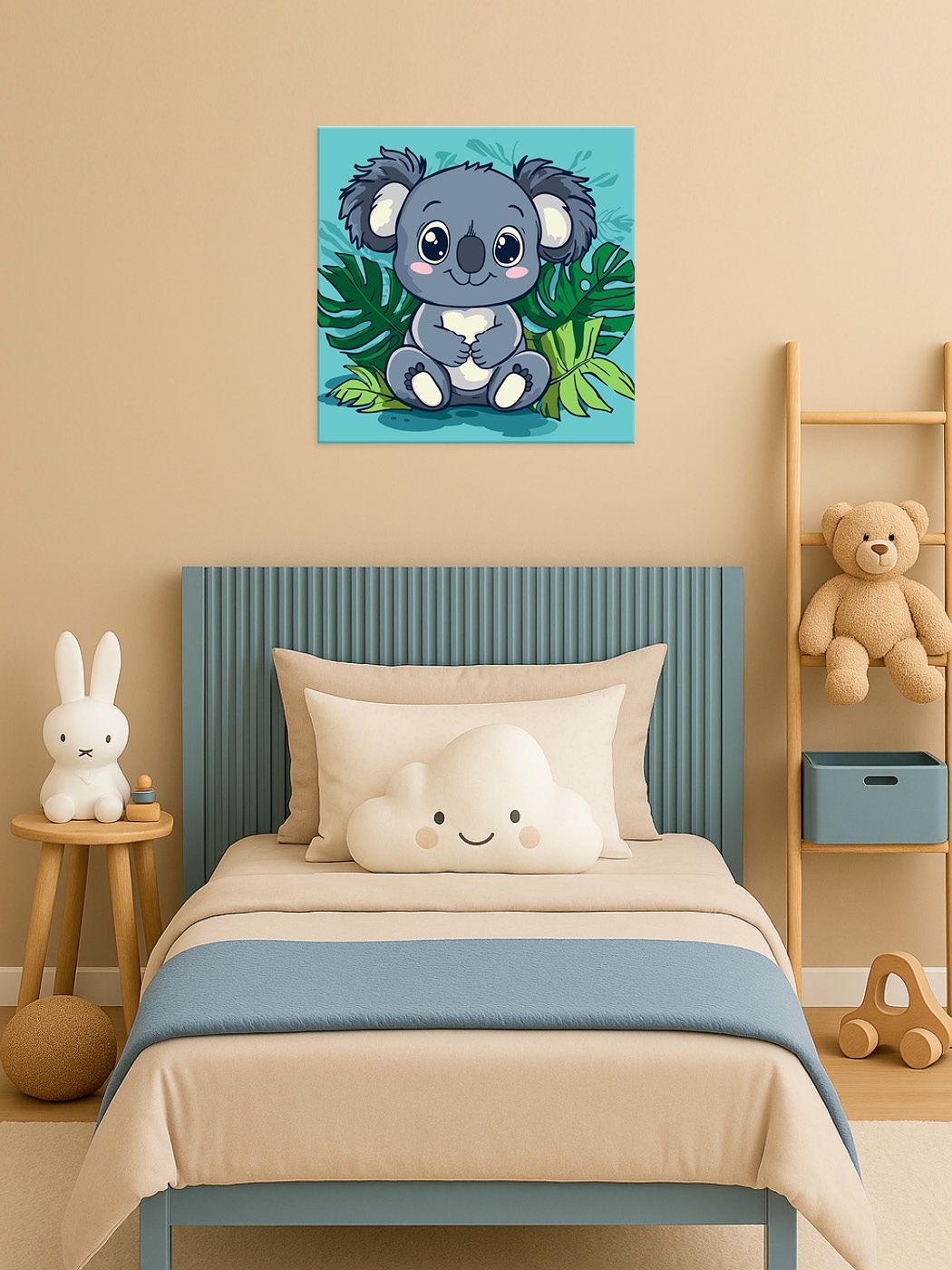 Картина по номерам 30*30 см "Веселая коала", KHO1270, ТМ "Ideyka" 2
