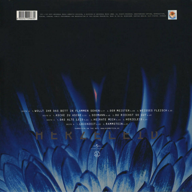 Пластинка Rammstein - Herzeleid [2LP] 3