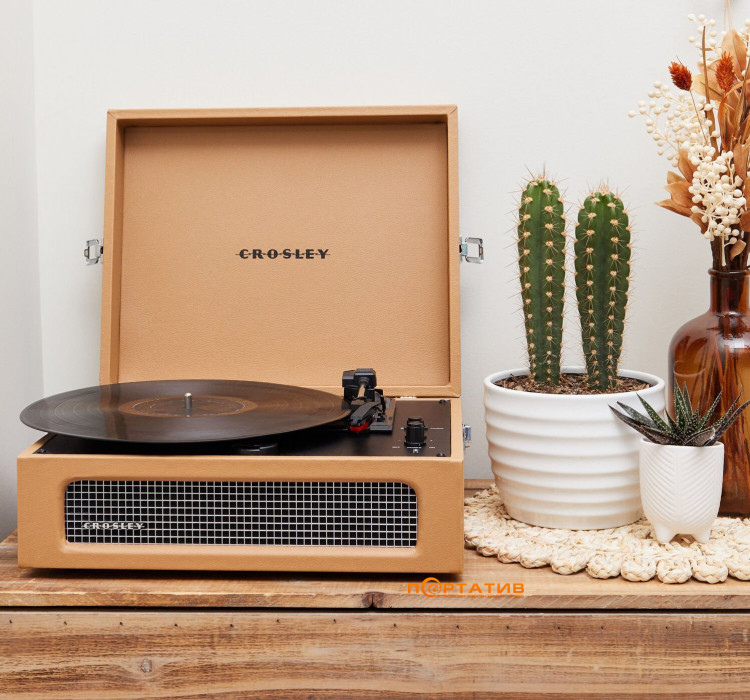 Виниловый проигрыватель Crosley Voyager - Tan 6