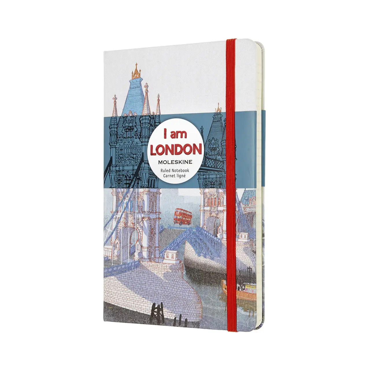 Блокнот I am London средний линейка, Moleskine, LEQP060IAMLO