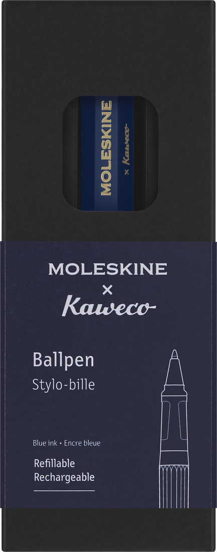 Ручка шариковая 1,0 мм, синяя Moleskine x Kaweco, KAWBALLPENBLUE 3