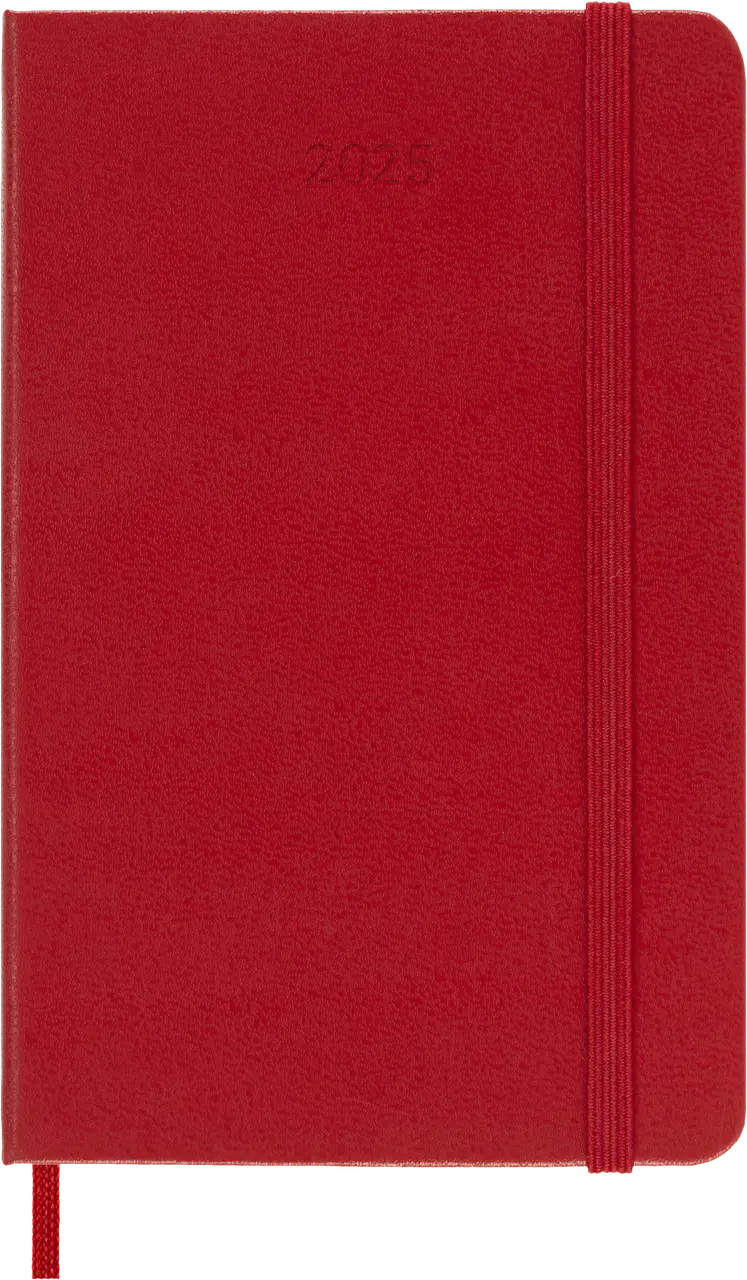 Ежедневник 2025 карманный, красный, Moleskine, DHF212DC2Y25 2