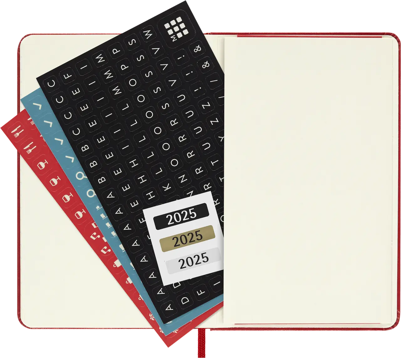 Ежедневник 2025 карманный, красный, Moleskine, DHF212DC2Y25 3
