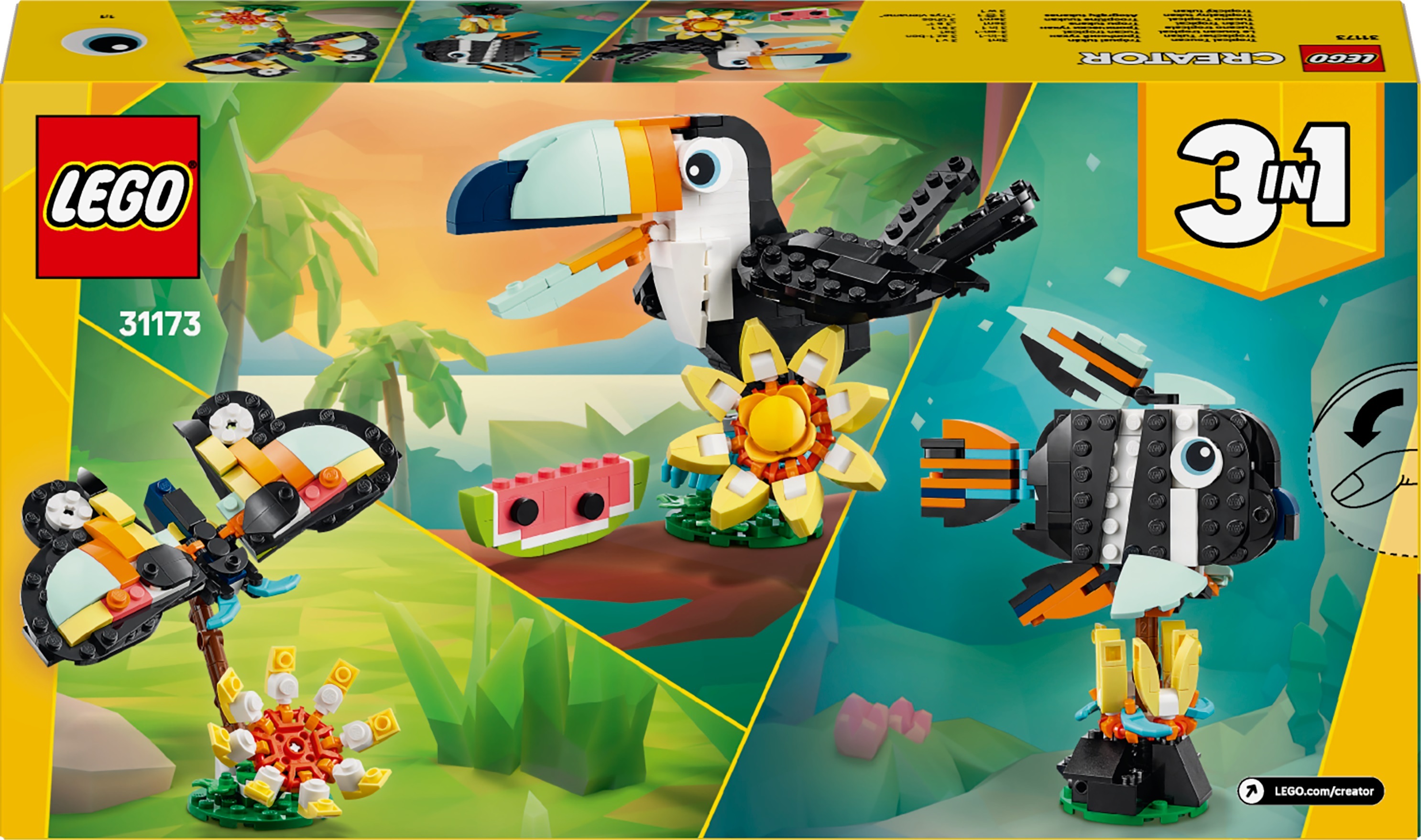 Конструктор Lego Creator "Дикие животные: тропический тукан", 31173 14
