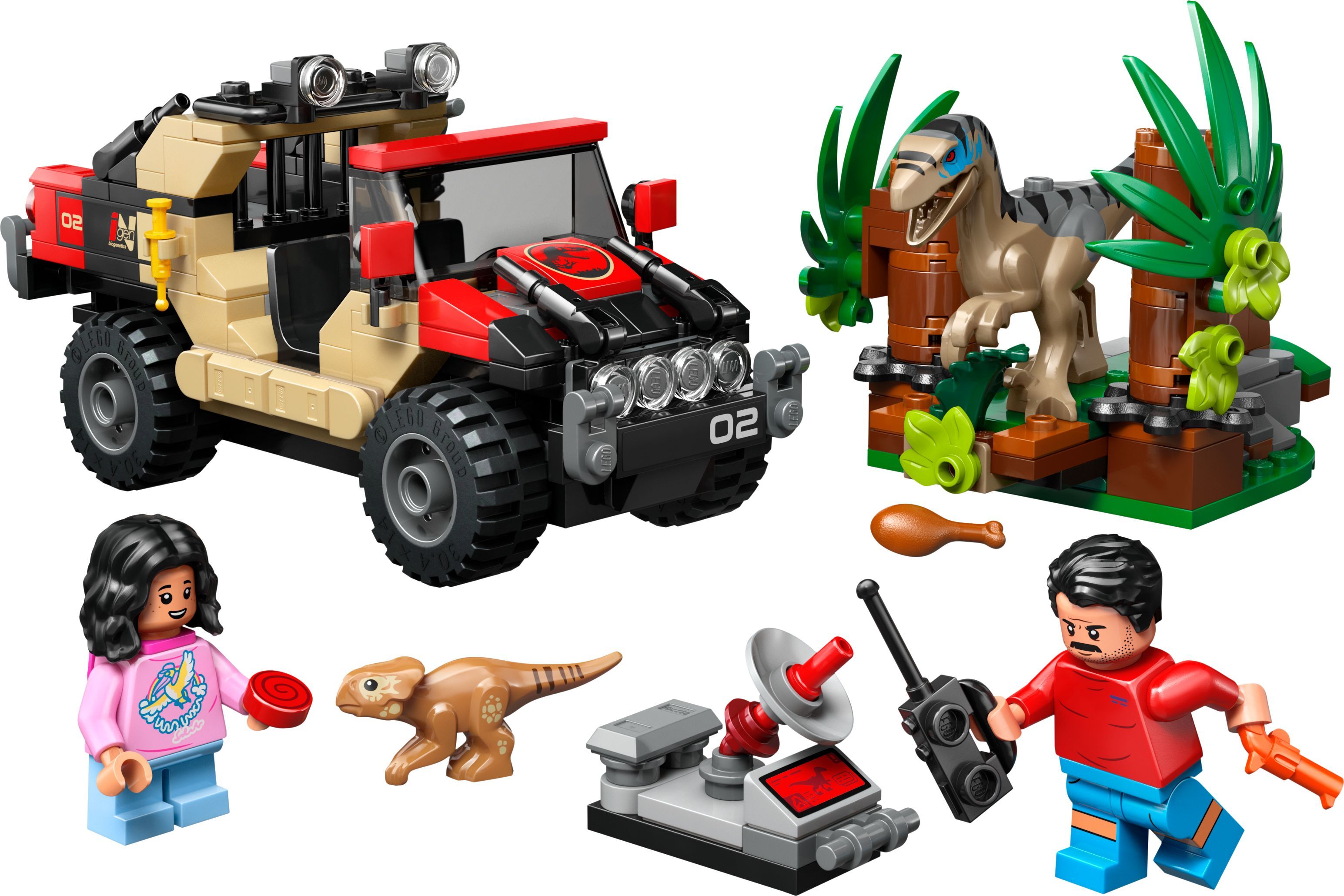 Конструктор Lego Jurassic World "Побег по бездорожью от раптора", 76972 2