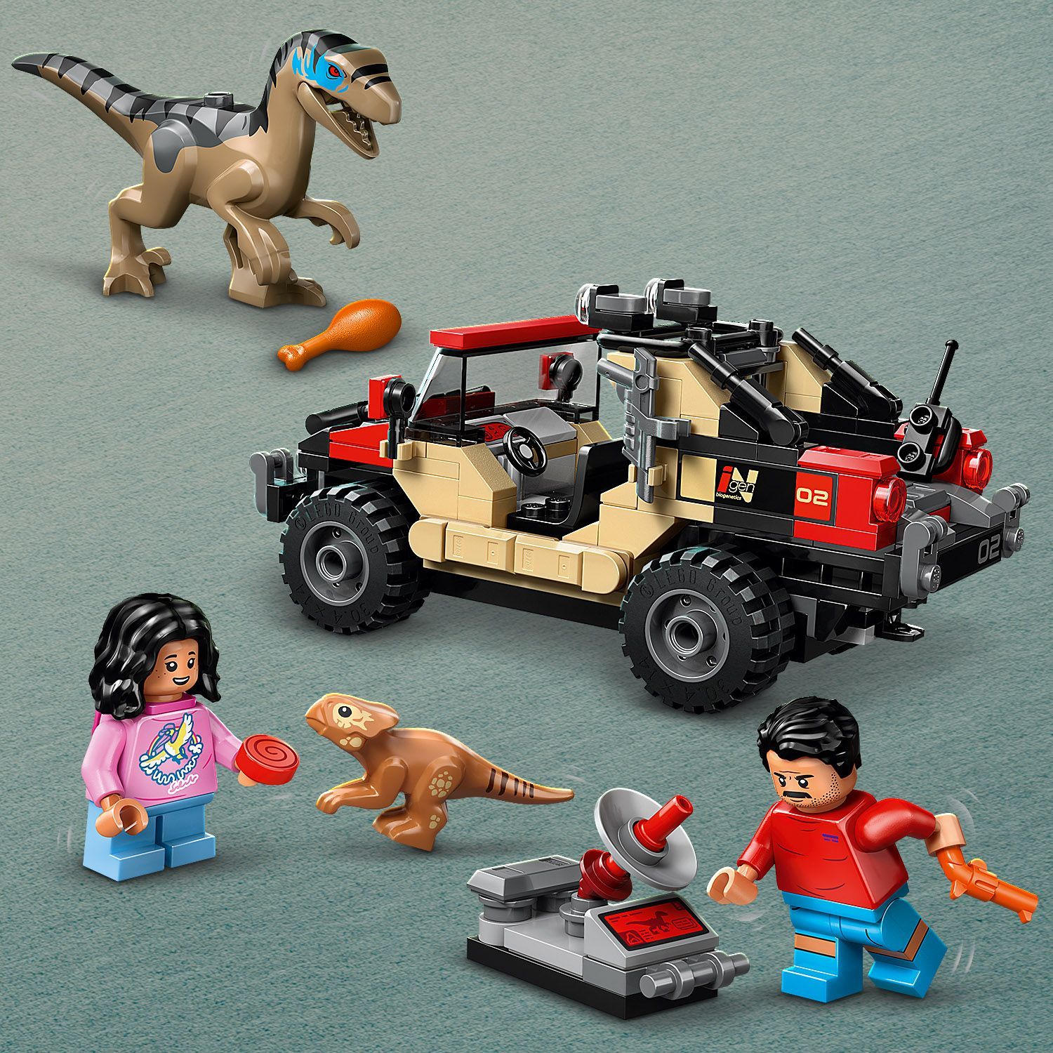 Конструктор Lego Jurassic World "Побег по бездорожью от раптора", 76972 10