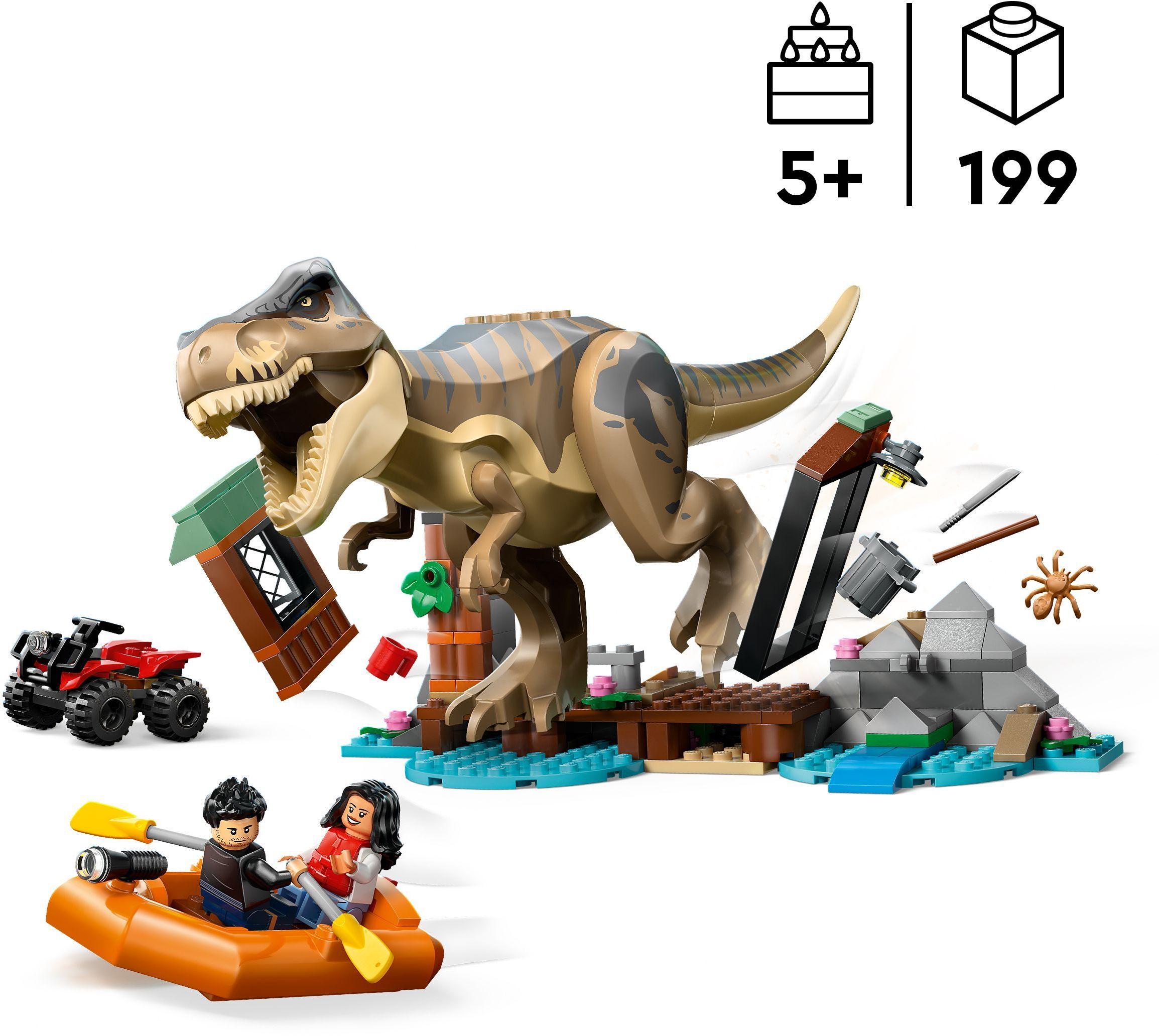 Конструктор Lego Jurassic World "Побег по реке от тираннозавра", 76975 1