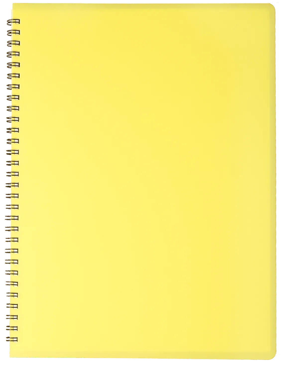 Зошит на пружині А4 80 арк "Gloss", кл., пласт. обкл., жовтий, BM.24452151-08