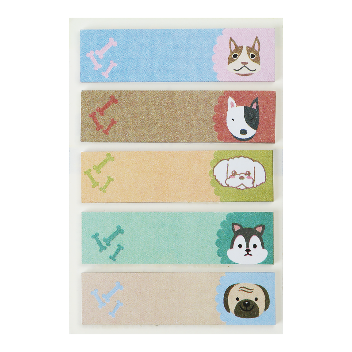Закладки паперові з клейким шаром Dogs, 44*12 мм, 20 арк, ZB.15101