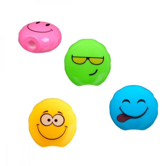 Чинка Smile з контейнером, 1 отв., пластик. корпус, асорті, KIDS Line, ZB.5524