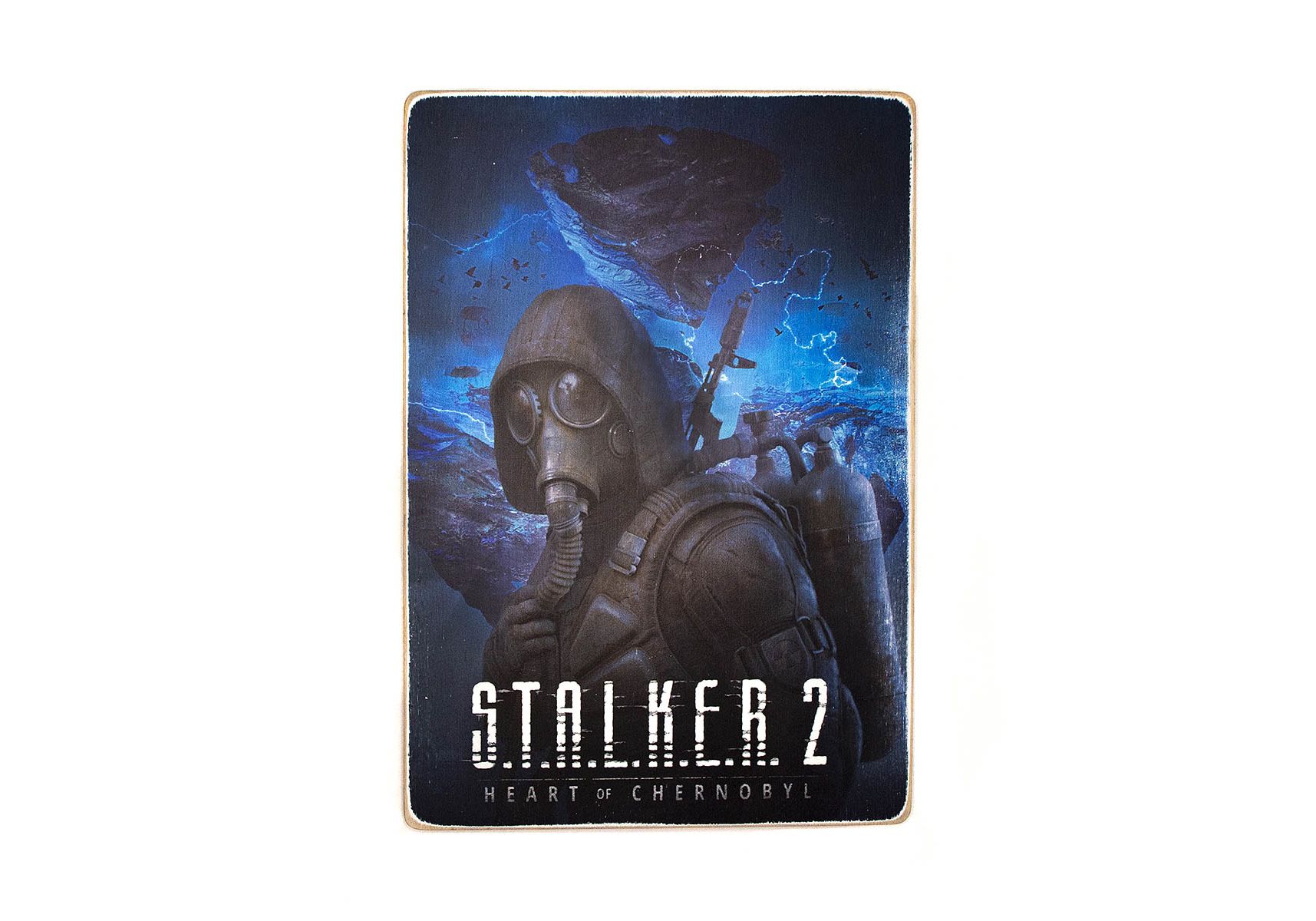 Постер S.T.A.L.K.E.R. 2 черно-белый. Горизонтальный, pvw0078