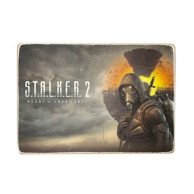 Постер S.T.A.L.K.E.R. 2 на сером фоне. Горизонтальный, pvw0079