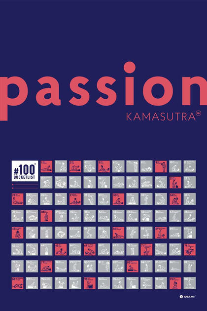 Скретч постер "100 Bucketlist KAMASUTRA" passion, 100KAM, ТМ "1Dea.me" 6