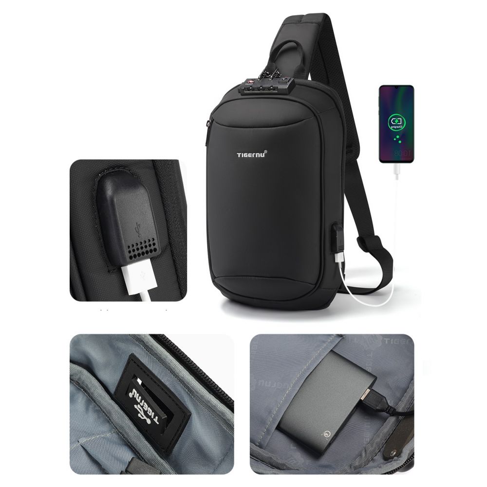 Сумка 7.9" Т-S8100А Black, Tigernu 6